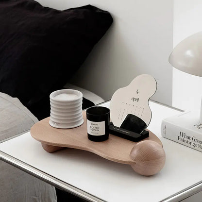 The Cabin Sanctuary Tray: Hand-Finished Wood Aromatherapy