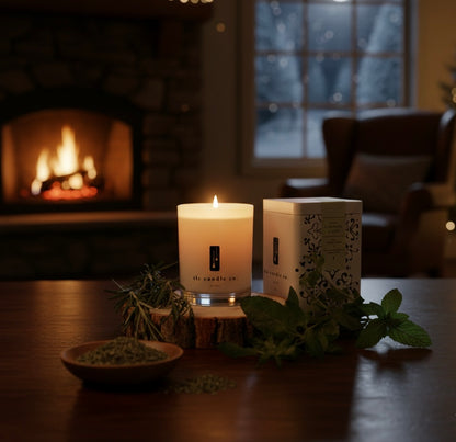 The Alpine Sanctuary: Rosemary & Mint Soy Candle
