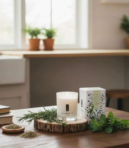 The Alpine Sanctuary: Rosemary & Mint Soy Candle