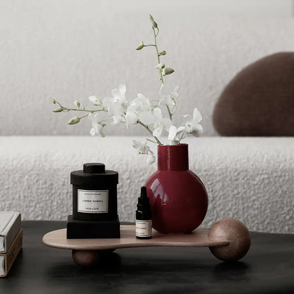 The Cabin Sanctuary Tray: Hand-Finished Wood Aromatherapy