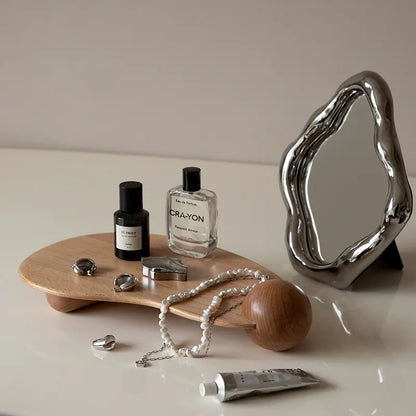 The Cabin Sanctuary Tray: Hand-Finished Wood Aromatherapy